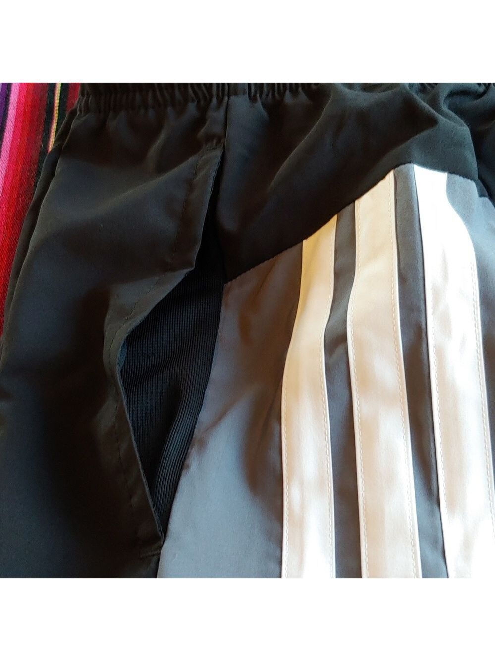 Adidas Men's Training Athletic Shorts Black and White Stripes Size Large NWT - Picture 15 of 16